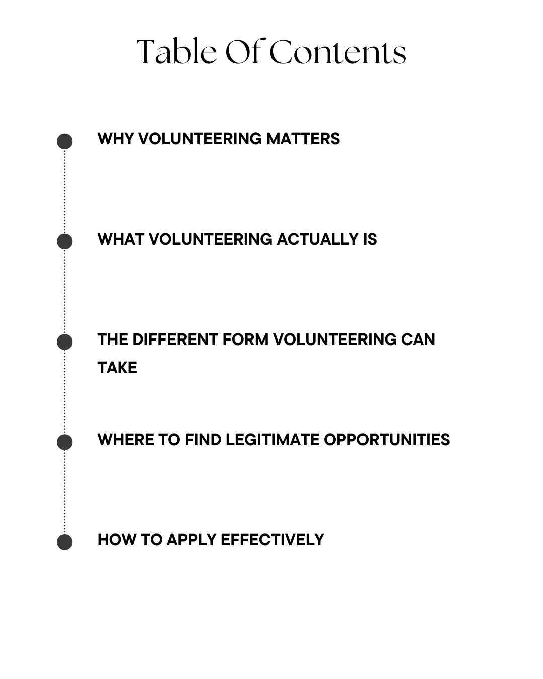 Volunteering Masterguide
